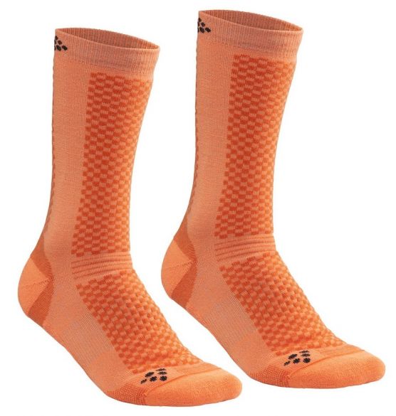 Craft Warm Mid Socken Orange 2-pack 1905544-576999