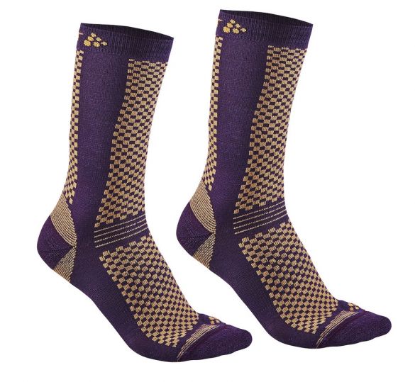 Craft Warm Mid Socken Lila/Sprint 2-pack 1905544-751563