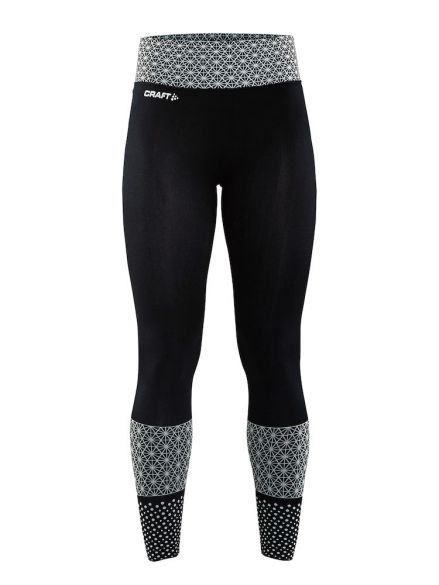 Craft Core block Laufhose Tight Schwarz/Weiß Damen 1905966-999900