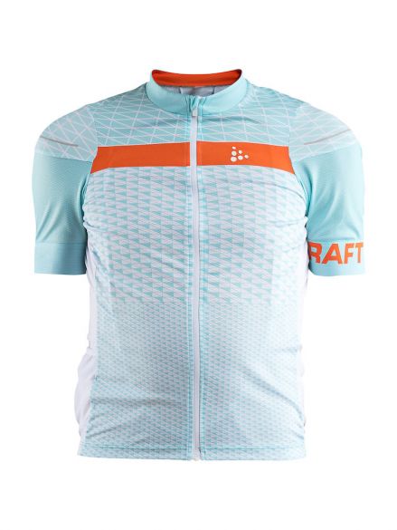 Craft Route Radtrikot Kurzarm Hellblau Herren 1906089-619900