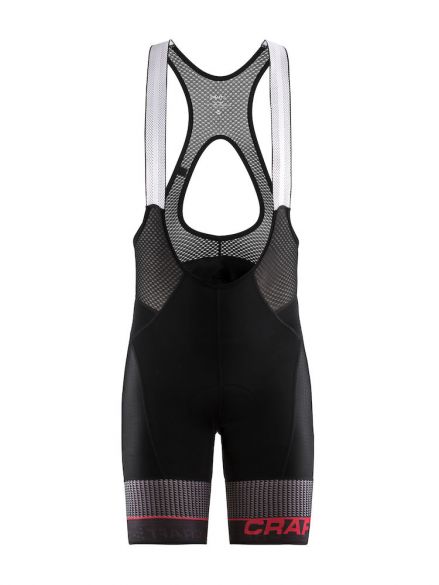 Craft Route Trägerhose Schwarz/Rot Herren 1906091-999430-VRR