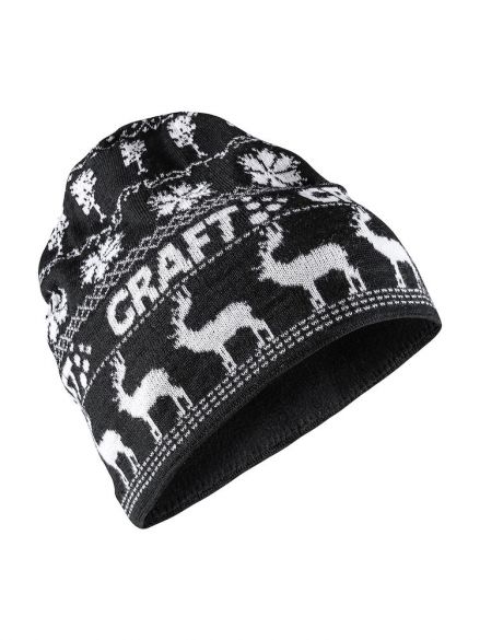 Craft Retro knit Mütze Schwarz/Weiß 1906511-999900