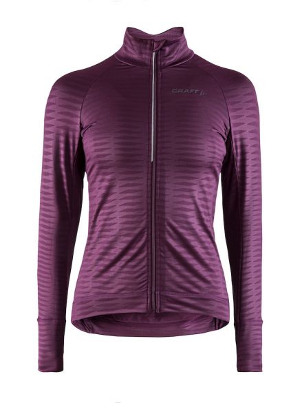 Craft Velo thermal 2.0 Radtrikot lange Ärmel Lila Damen 1906547-999000