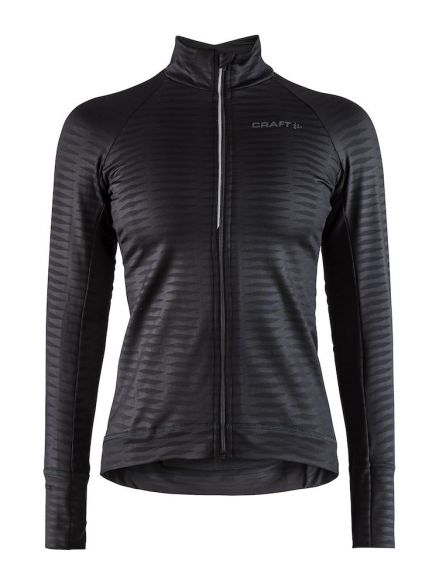 Craft Velo thermal 2.0 Radtrikot lange Ärmel Schwarz Damen 1906547-999000