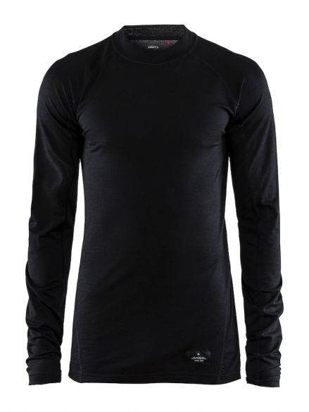 Craft Warm merino Langarm Unterwäsche Schwarz Herren 1906618-999000