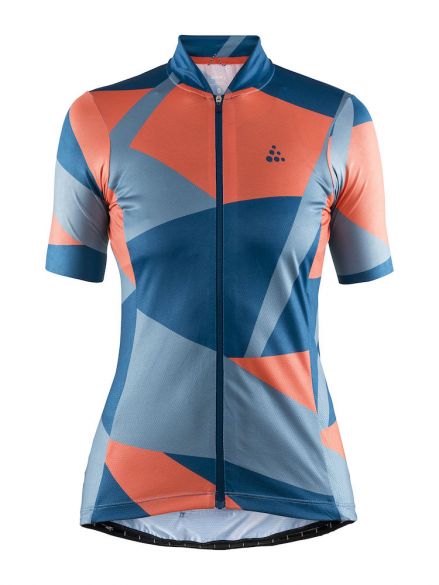 Craft Hale Graphic Radtrikot Blau/Orange Damen 1907127-373316