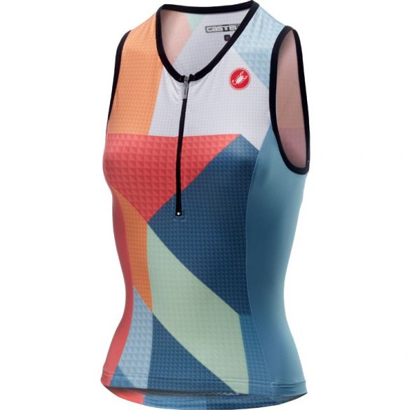 Castelli Core 2 W singlet tri top Multi/Blau Damen 19073-046
