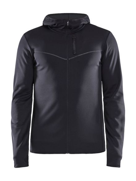 Craft Eaze FZ sweat hood Laufjacke Schwarz Herren 1907744-999000-VRR