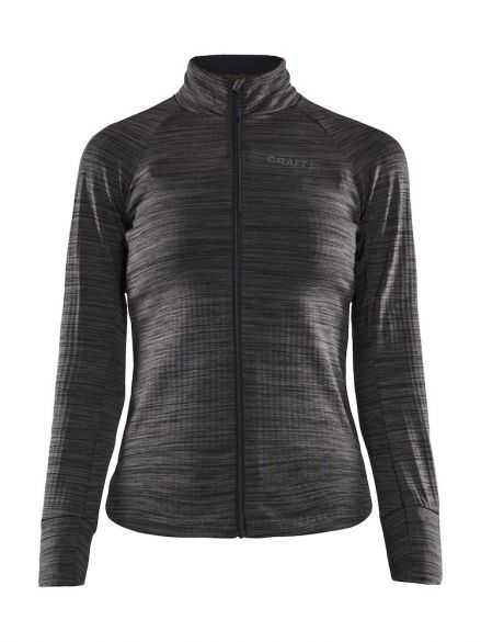 Craft Ideal Thermal Radtrikot Lange Armel Schwarz/Grau Damen 1907821-998000VRR
