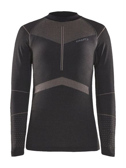 Craft Active Intensity CN Langarm Unterwäsche Schwarz/Rosa Damen 1907937-995704