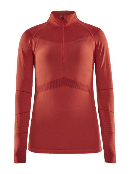 Craft Active Intensity zip Langarm Unterwäsche Rot Damen 1907938-481488