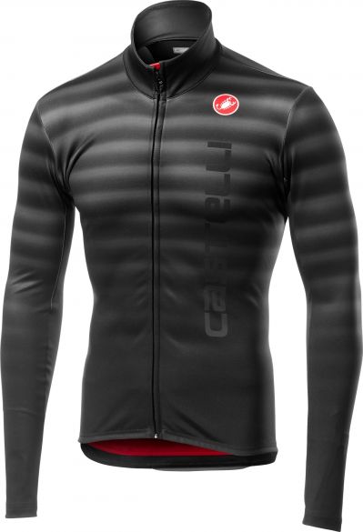 Castelli Scossa FZ lange Ärmel Radtrikot Schwarz Herren 19510-085