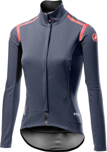 Castelli Perfetto RoS langarm jacke Dark Steel Blau Damen 19535-070