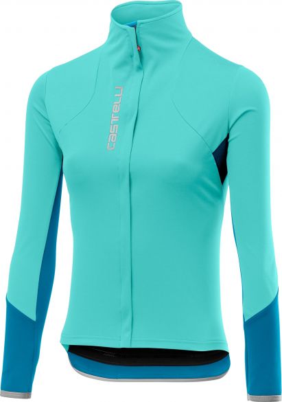 Castelli Trasparente 4 Radtrikot Langarm Blau Damen 19540-016