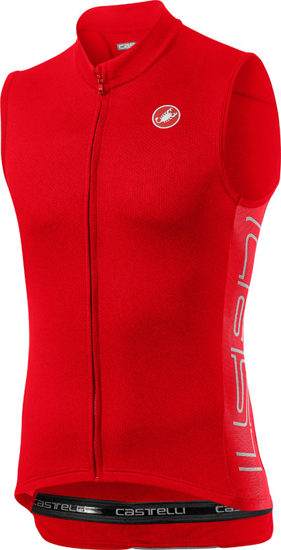 Castelli Entrata V Ärmellos Radtrikot Rot Herren 20020-656