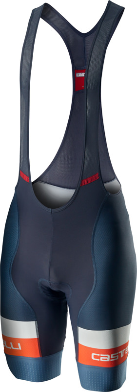 Castelli Competizione bibshort Trägerhose Blau/Orange Herren 20026-070
