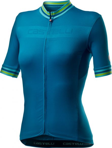 Castelli Promessa 3 Kurzarmtrikot Blau Damen 20066-420