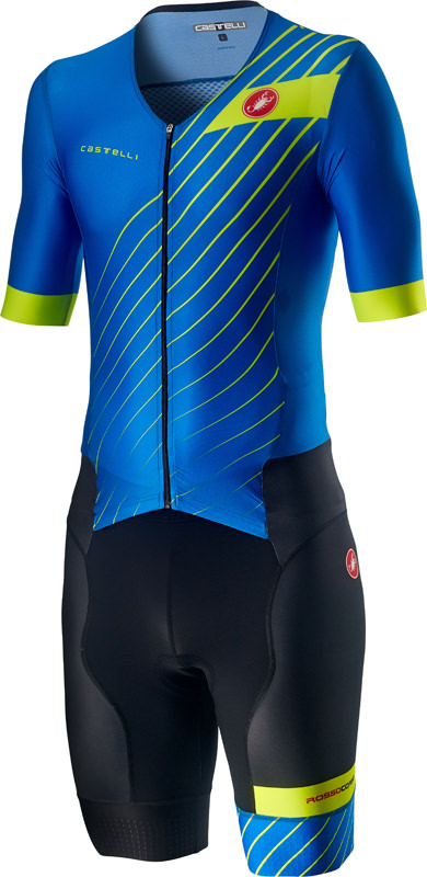 Castelli Free Sanremo 2 Trisuit Kurzarm Blau/Schwarz Herren 20092-059