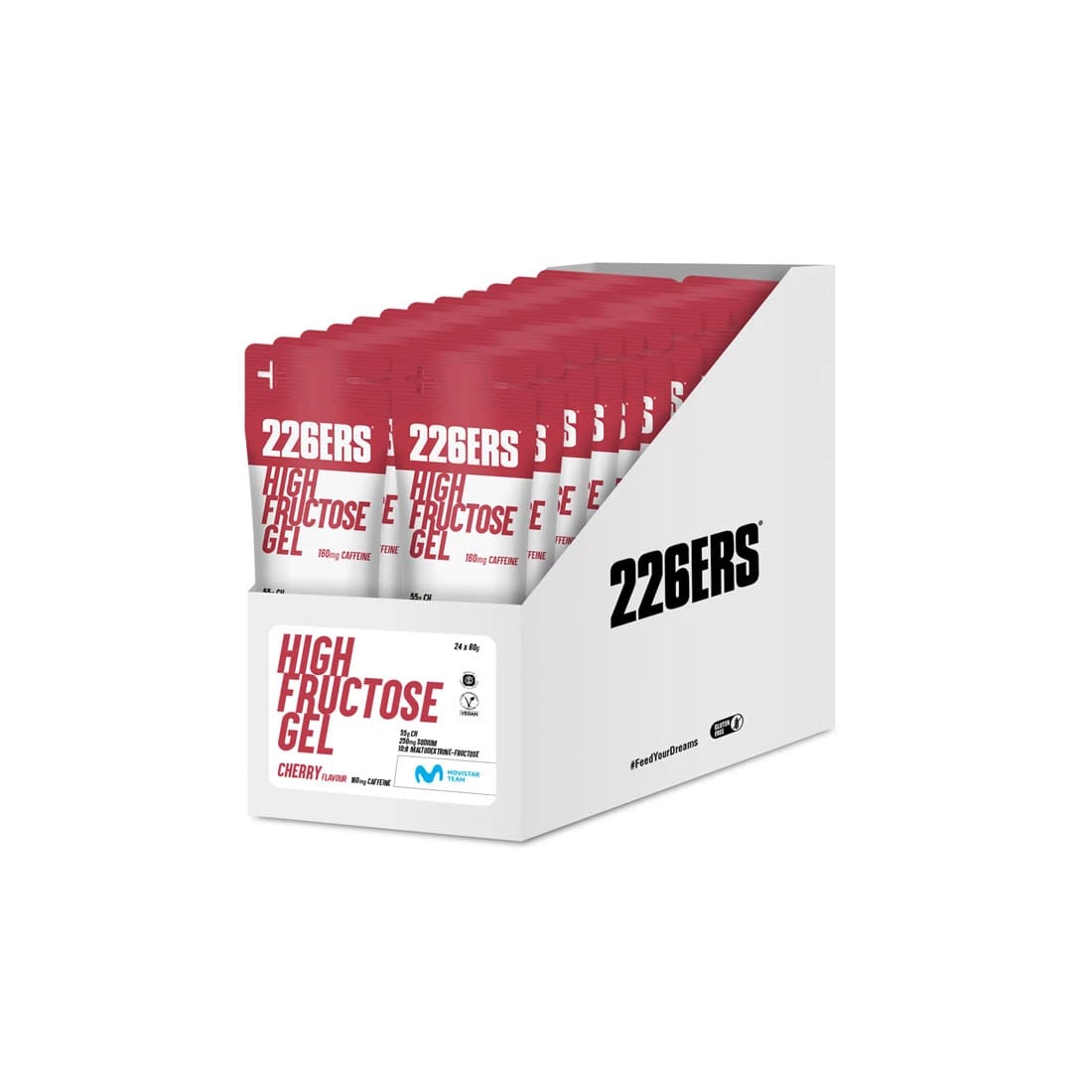 266ers High Fructose gel cafeïne cherry 24x80 gramm 5796