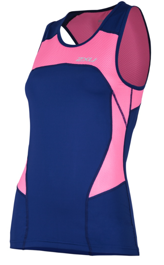 2XU Active Tri singlet Blau/Rosa Damen WT4372aFNP/NVY