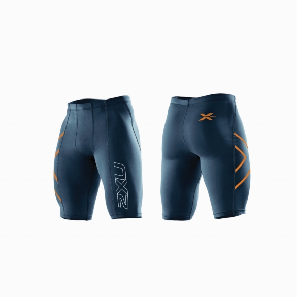 2XU Compressie short 2015 Schwarz/Orange Herren MA1931b MA1931bNVY/TCO
