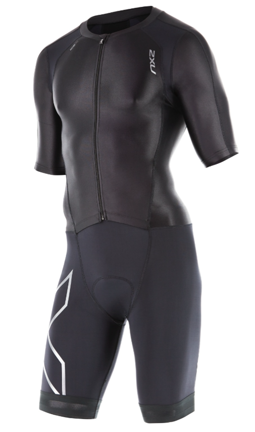 2XU Compression Full Zip sleeved trisuit Schwarz Herren MT4442dBLK/BLK