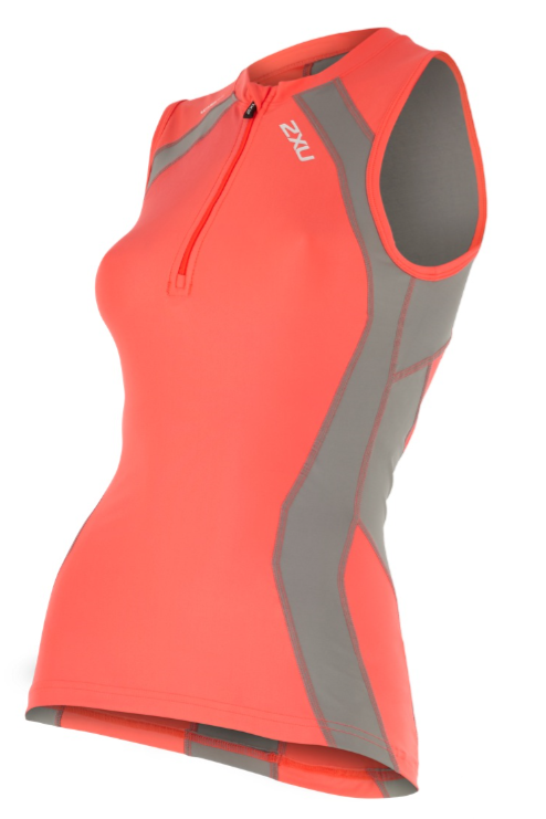 2XU Compression Tri Top Orange/Grau Damen WT4441aFCL/FRG