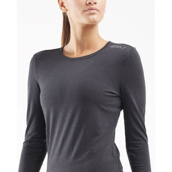 2XU Heat Unterwäsche lange Ärmel Grau Damen WR6342a-BLMSRF-VRR