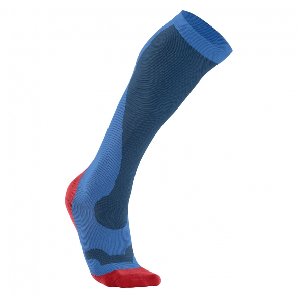2XU Performance kompressions socks Blau/Rot Herren MA2442eDBL/NVY