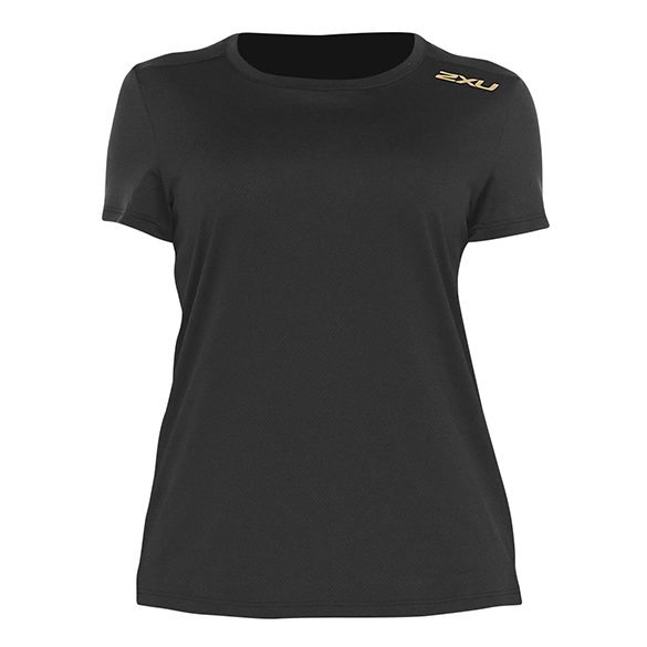 2XU GHST Laufshirt Kurzarm Schwarz Damen WR6212a-BLKGRF