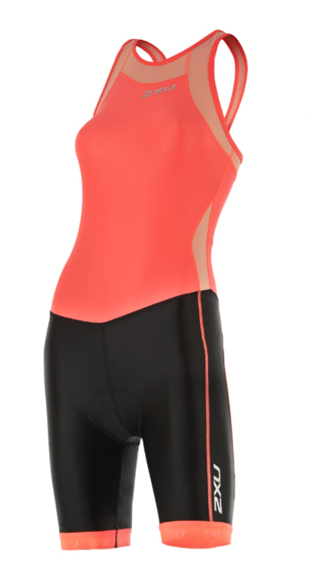 2XU X-vent Y-back Trisuit Schwarz/Orange Damen WT4366dFCL/BLK