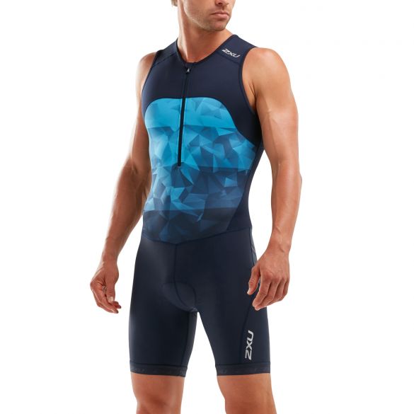 2XU Active Ärmellos Trisuit Blau Herren MT5540D-MDN/BTN-VRR