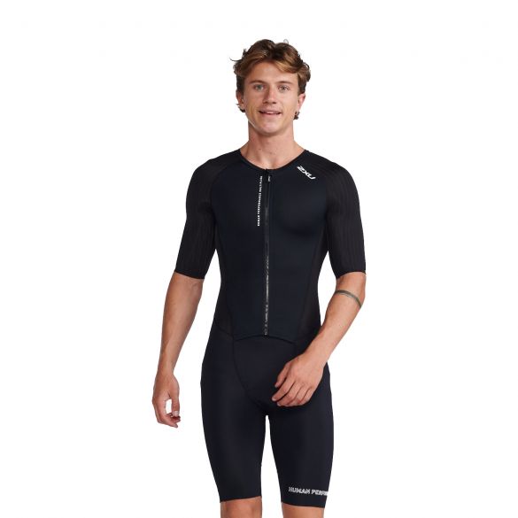 2XU Aero Trisuit kurzarm Schwarz Herren MT6426d-BLK/WHT