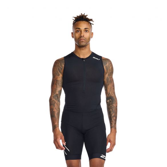 2XU Core Trisuit Armellos Schwarz Herren MT6437d-BLK/WHT