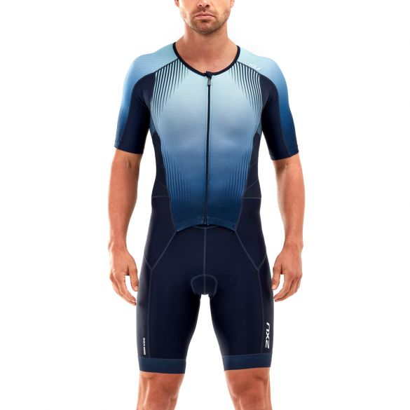 2XU Perform Kurzarm Trisuit Blau Herren MT5525D-MDN/FMB