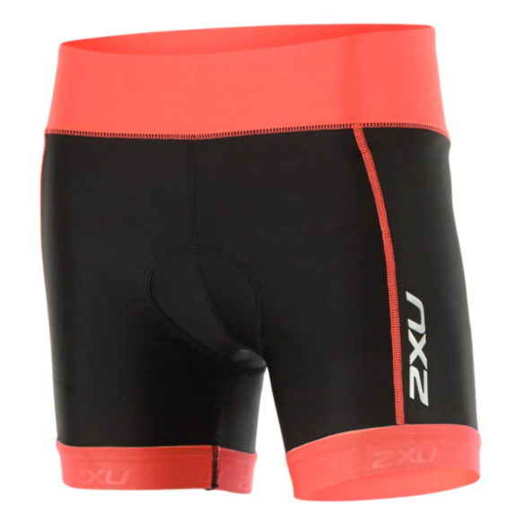 2XU X-vent 4.5" Tri short Schwarz/Orange Damen WT4369bBLK/FCL