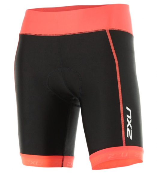 2XU X-vent 7" Tri short Schwarz/Orange Damen WT4370bBLK/FCL