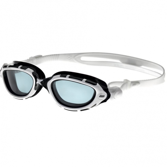 Zoggs Predator Flex Schwimmbrille Weiß/Schwarz - dunkle Linse 319848