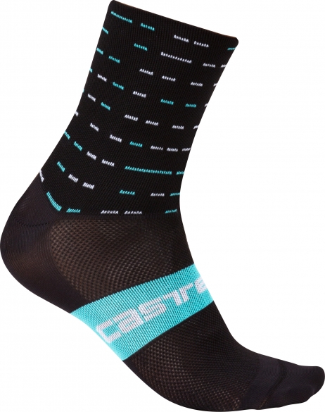 Castelli Team SKY Rosso corsa 10 Radsocken Schwarz 4007029-010