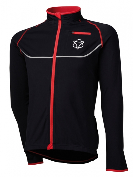 Agu Merano Radjacke Schwarz/rot Herren 440571