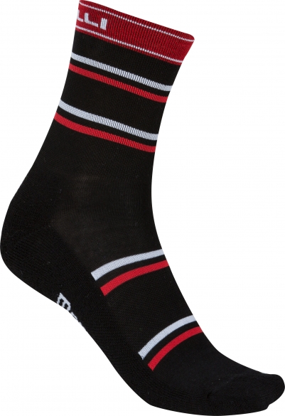 Castelli Gregge 12 Radsocken Schwarz/rot Herren 11543-231 CA11543-231