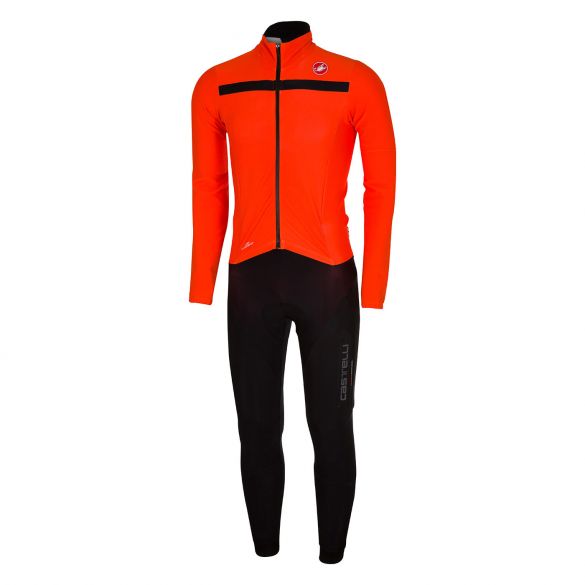 Castelli Sanremo 2 thermosuit Orange/Schwarz Herren 14500-341