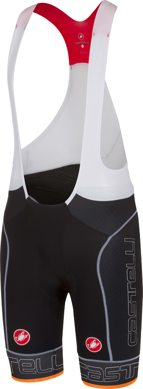 Castelli Free aero race bibshort team version Schwarz/Orange Herren 15005-134