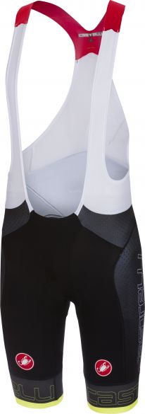 Castelli Free aero race bibshort team version Schwarz/Gelb Fluo Herren 15005-321