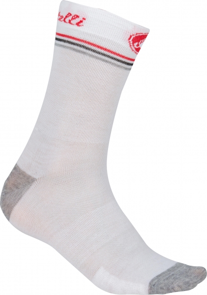 Castelli Atelier 13 Radsocken Weiß/rot Damen 15569-123 CA15569-123