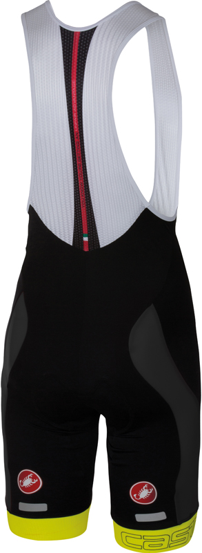Castelli Velocissimo bibshort Schwarz/gelb Herren 16003-032 16003-032