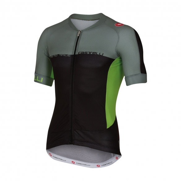 Castelli Aero race 5.1 jersey Schwarz/grün Herren 16007-010 CA16007-010