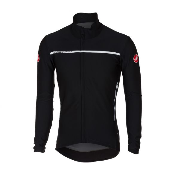 Castelli Perfetto langarm Jacke helles Schwarz Herren 16507-085-VRR