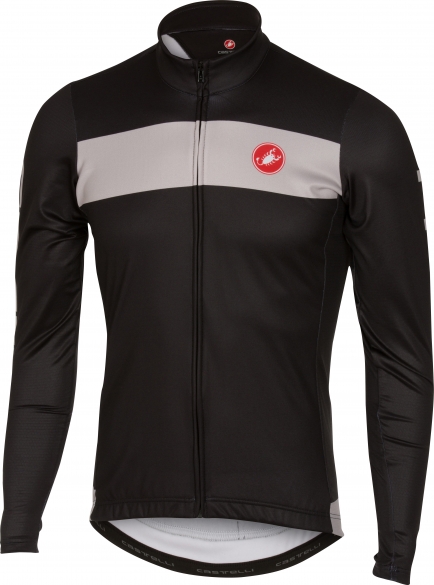Castelli Raddoppia jersey FZ Schwarz/Grau Herren 16518-010 CA16518-010