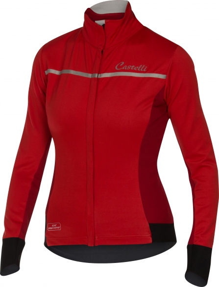 Castelli Trasparente 3 W jersey FZ Rot Damen 16544-023 CA16544-023
